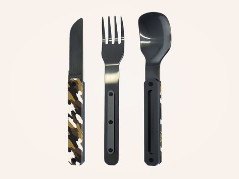 Straight Cutlery 12h34, Green camo