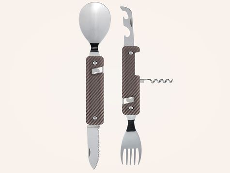 Multifunction Cutlery 13h25, Dark grey aluminum