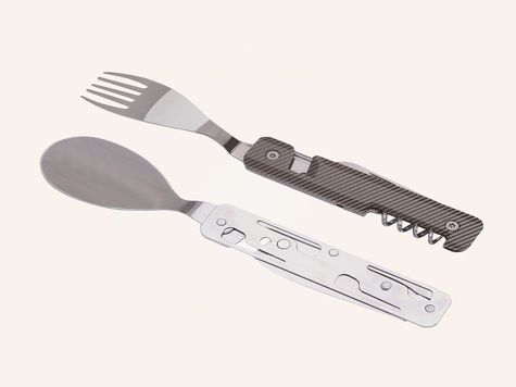 Multifunction Cutlery 13h25, Dark grey aluminum