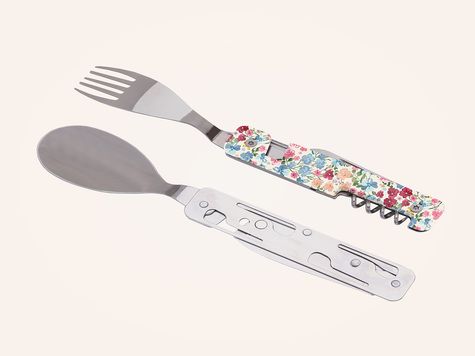 Multifunction Cutlery 13h25, Pastel flowers