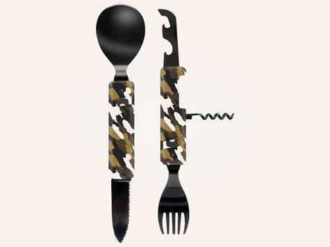 Multifunction Cutlery 13h25, Green camo