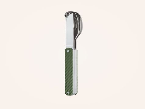 Straight Cutlery 12h34, Green khaki aluminum