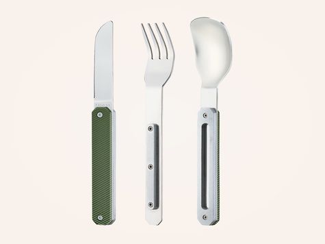 Straight Cutlery 12h34, Green khaki aluminum