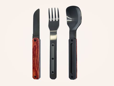 Straight Cutlery 12H34, Coral wood