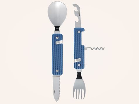 Multifunction Cutlery 13h25, Blue aluminum