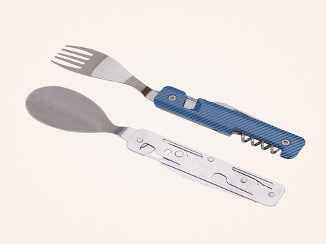 Multifunction Cutlery 13h25, Blue aluminum