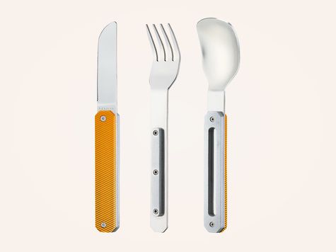 Straight Cutlery 12h34, Orange aluminum