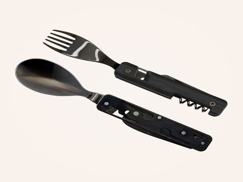 Multifunction Cutlery 13h25, Ebony wood