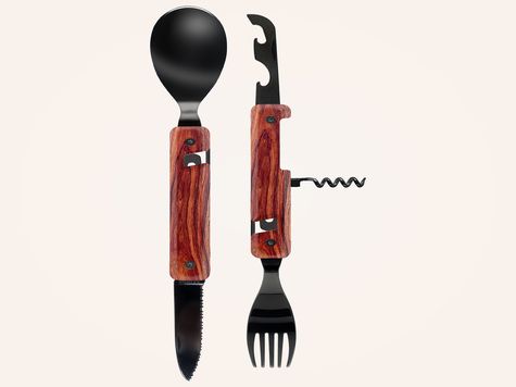 Multifunction Cutlery 13h25, Coral wood