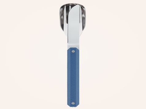 Straight Cutlery 12h34, Blue aluminum