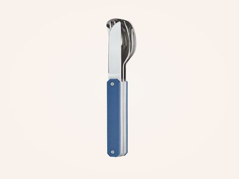 Straight Cutlery 12h34, Blue aluminum