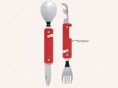 Multifunction Cutlery 13h25, Red aluminum