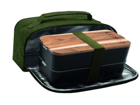 Bento + Lunch Bag 11h58, Black / Green khaki?rotate=0