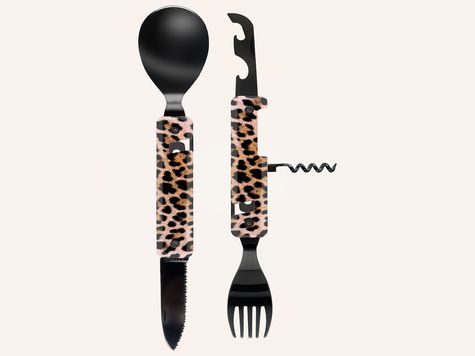 Multifunction Cutlery 13h25, Leopard