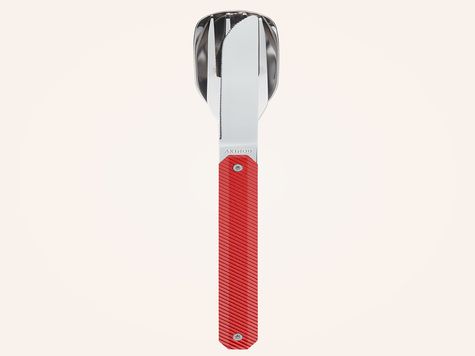 Straight Cutlery 12h34, Red aluminum