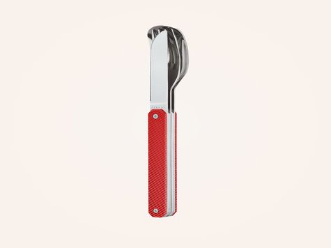 Straight Cutlery 12h34, Red aluminum