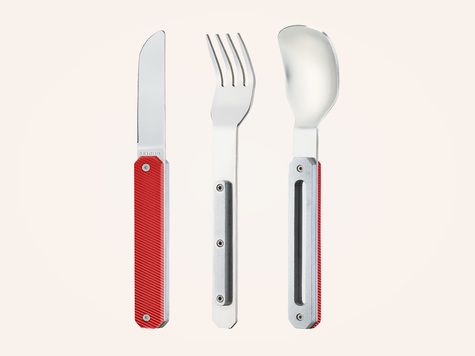 Straight Cutlery 12h34, Red aluminum