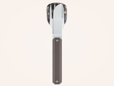 Straight Cutlery 12h34, Dark grey aluminum